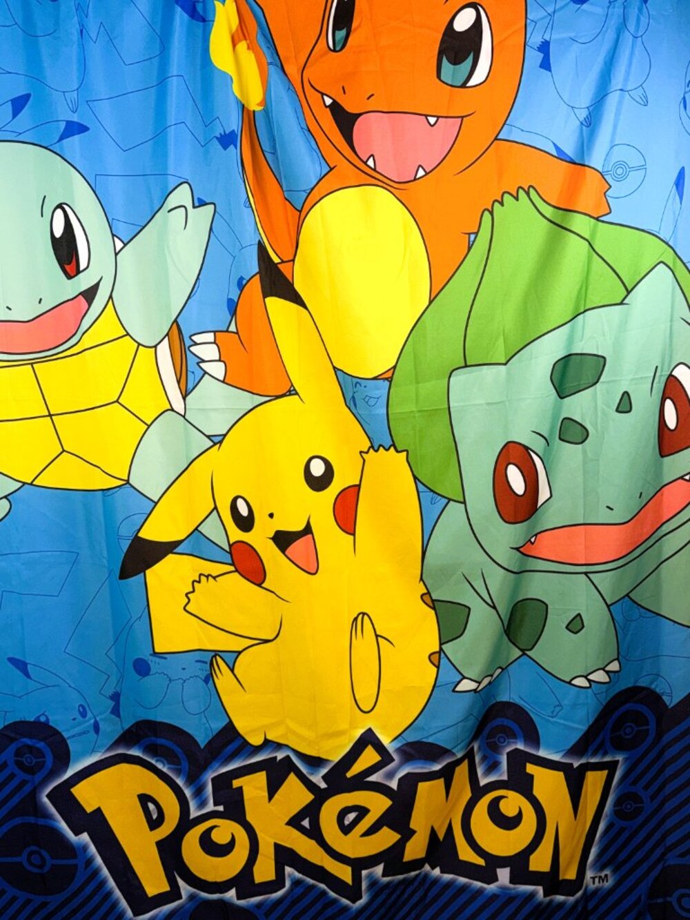 2017 Pokemon Kids Decorative Microfiber Shower Curtain 72" x 72" Standard Size
